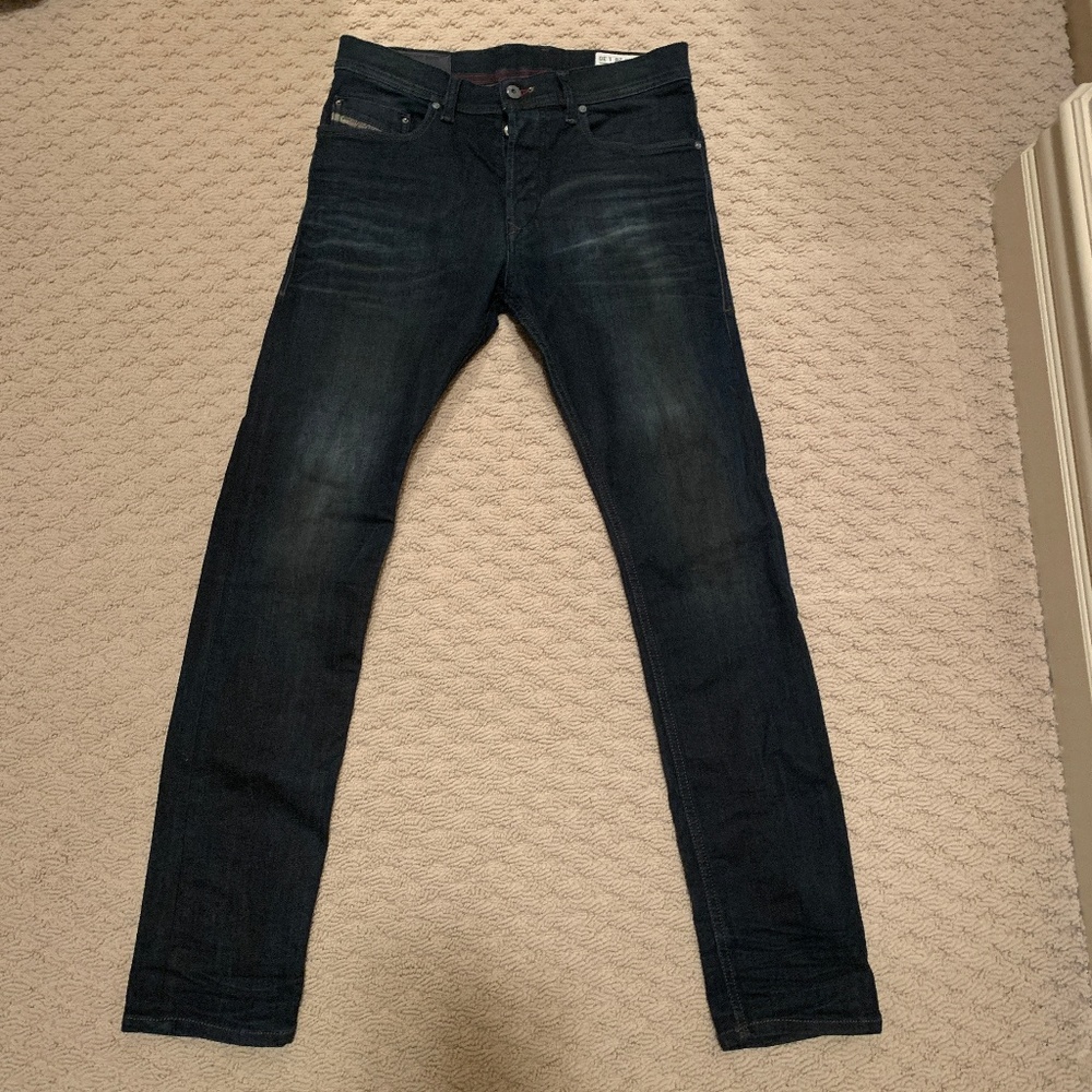 Diesel Men's Slim-Carrot Jeans Tepphar W28xL29